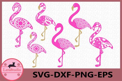 Download Free Flamingo Mandala SVG Cut Files, Flamingo Mandala Clipart Cameo